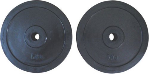 Black Solid Rubber Olympic Weight Plate