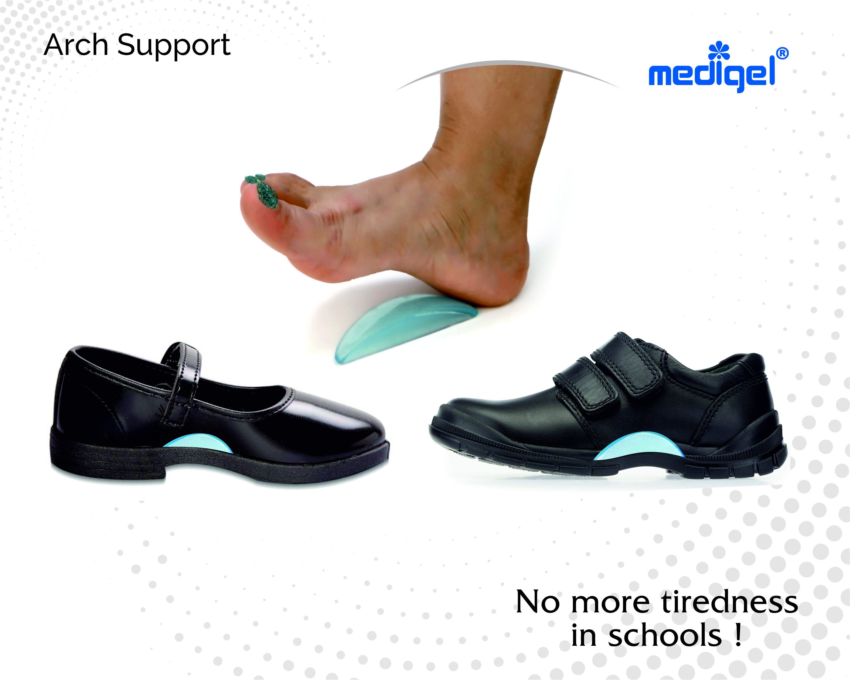 Medigel® Arch Support (Extra Small, Small, Medium, Large)