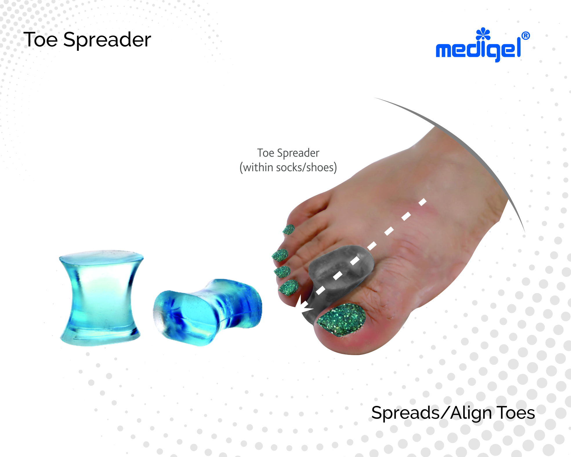 Medigel® Toe Spreader(2 pc set) Universal