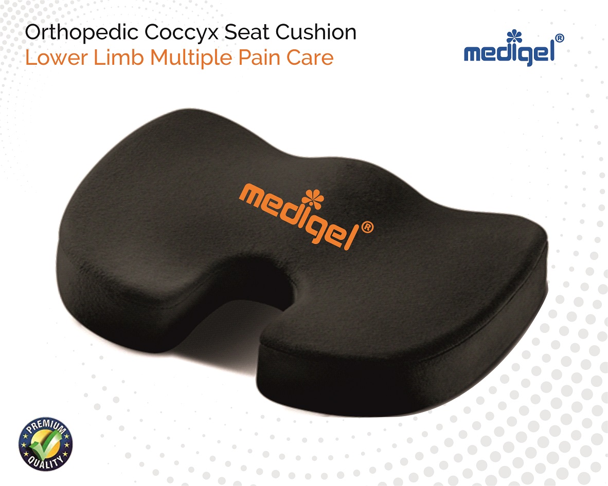 Medigel® Orthopedic Coccyx Seat Cushion (Memory Foam)