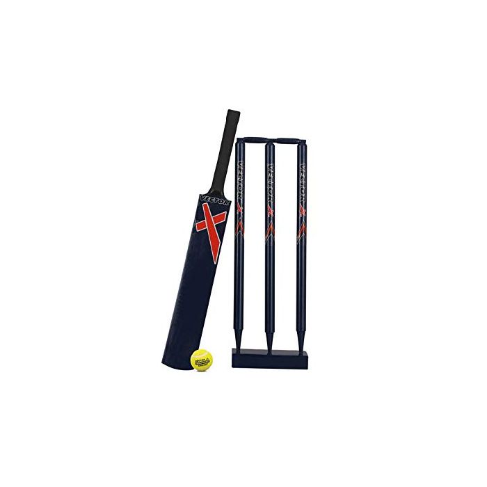 Vector X VT-9036 Wooden Cricket Set (Size-6) (Bat + Ball + Wicket)