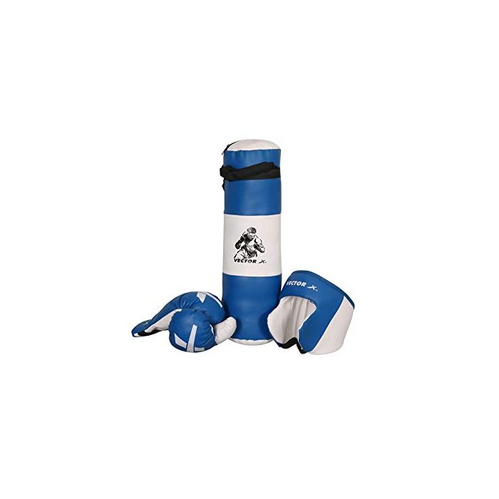 Vector X VT-9402 Boxing Kit For Sub Juniors (Blue-White)