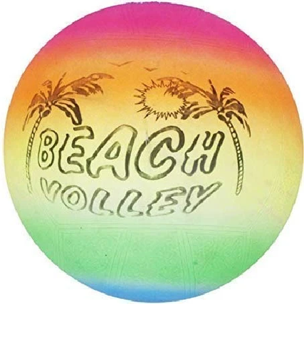 Multicolor Rubber D1272 Beach Ball Soft Volleyball for Kids Game