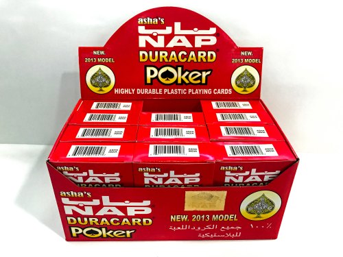  Nap Duracard Poker Plastic Playing Cards, Size: 89 X 57 Mm