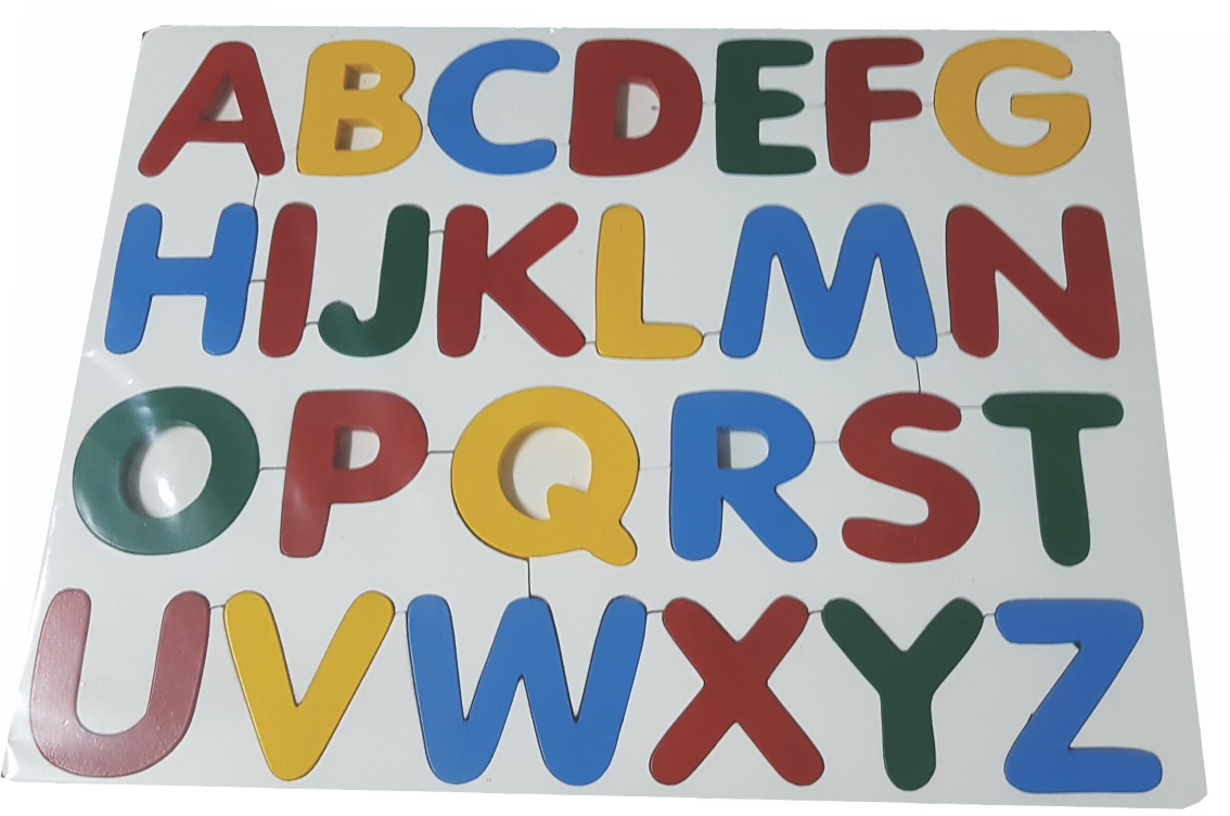 Wooden English Alphabet Uppercase Puzzle						