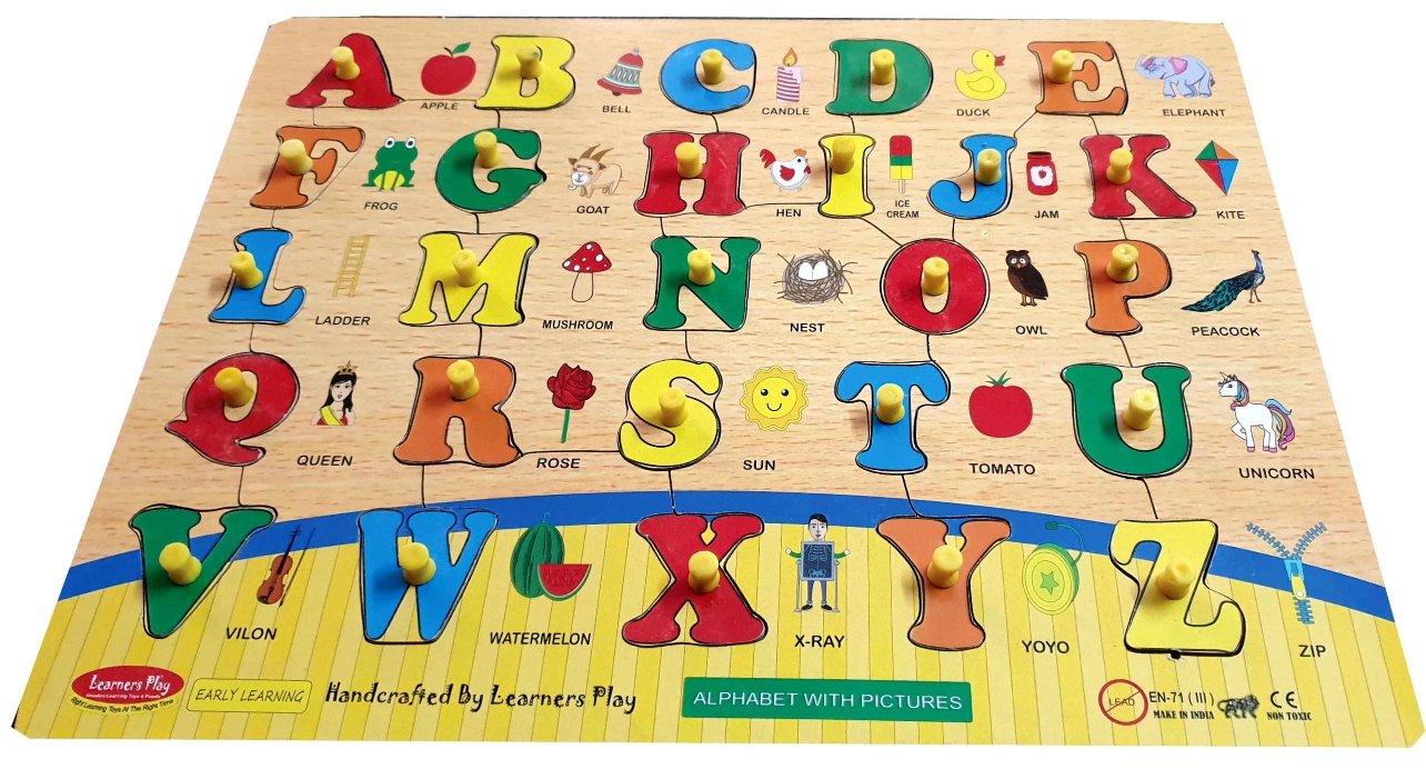 Wooden English Alphabet With Pictures