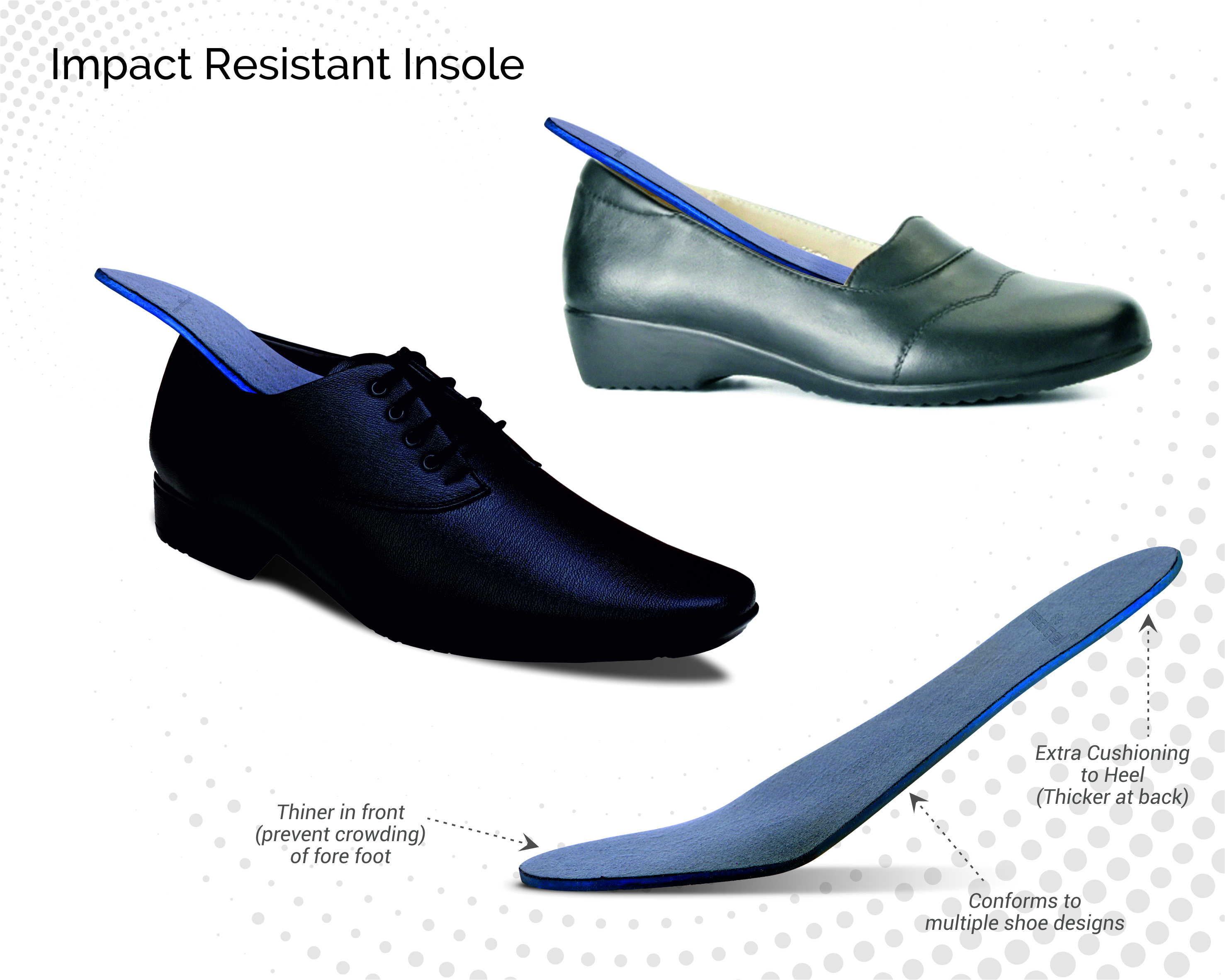 Medigel® Impact Resistant Insole(Small, Medium, Large and Extra Large)