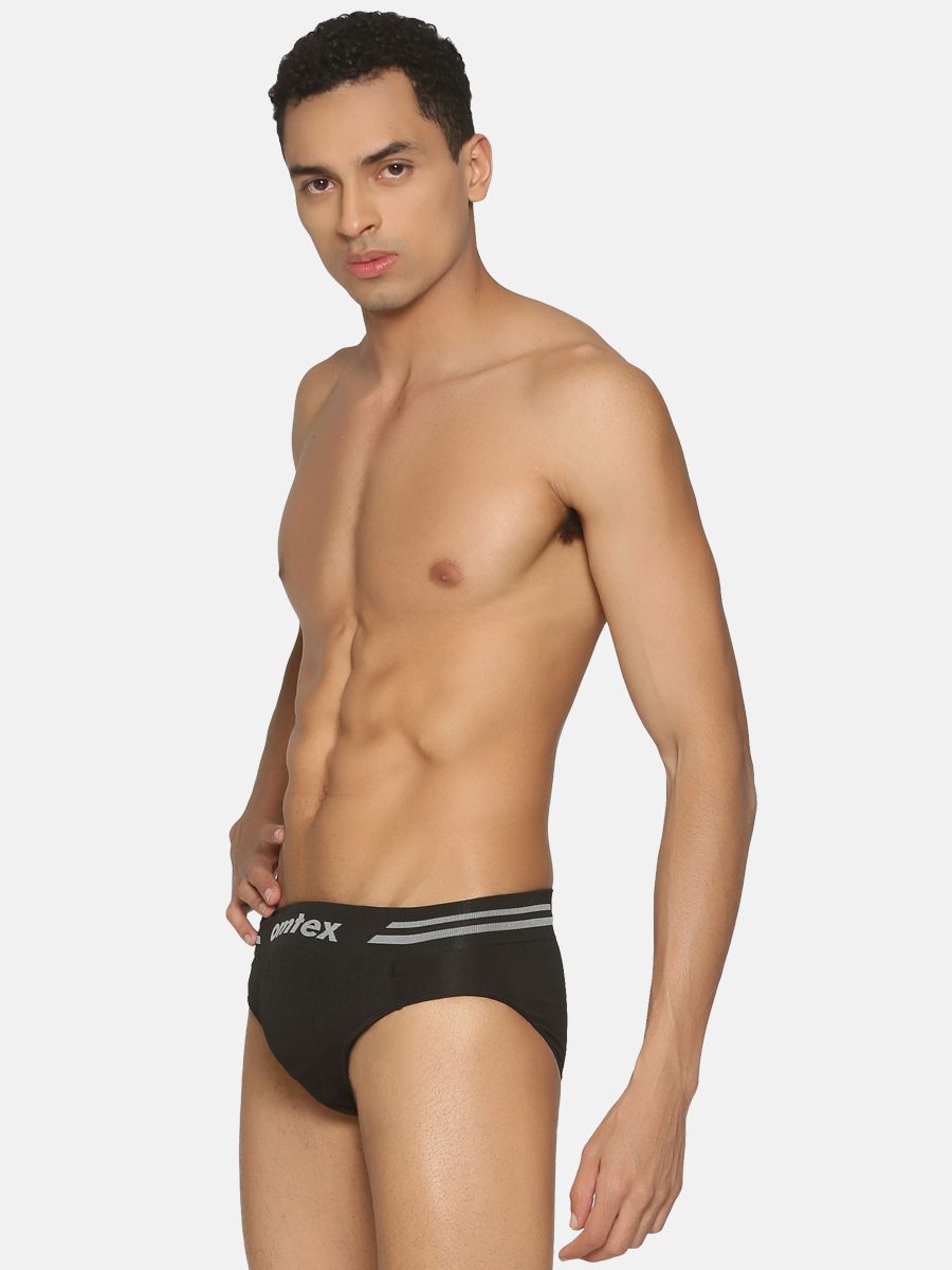 Omtex Sports Brief Seamless Supporter Black