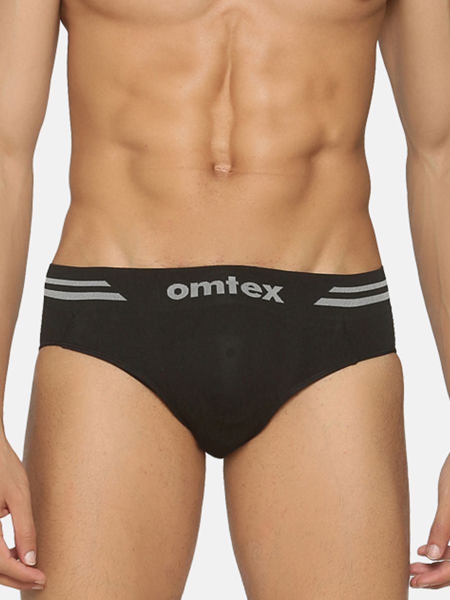Omtex Sports Brief Seamless Supporter Black