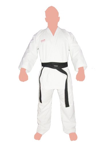 White Polyester Netted Karate Uniform