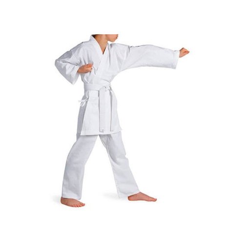 White Cotton Kids Karate Uniform