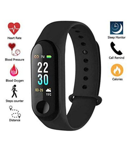 Silicone Digital M3 Smart Fitness Band, For Office
