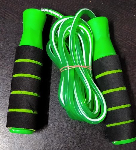 PVC Skipping Rope Double Foam Handle. (360 Degree Rotatable Ball Bearings)